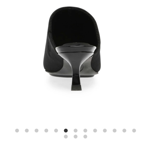 Anne Klein Black Kitten Heels Mules Size 8 - Picture 4 of 16